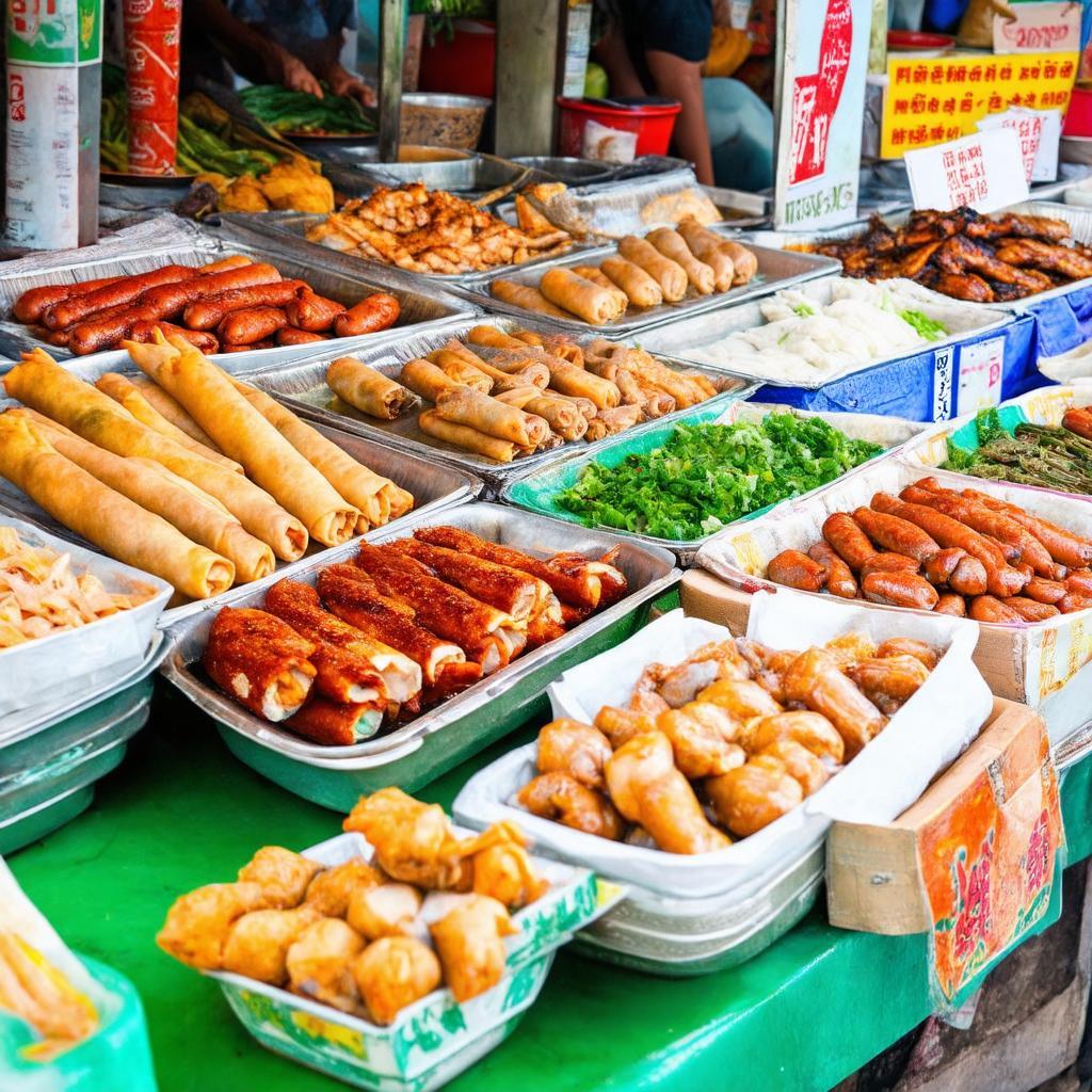 Các món ăn đường phố và đồ ăn vặt hấp dẫn tại Chợ Phú Quốc Oai, TT Quốc Oai Hà Nội
